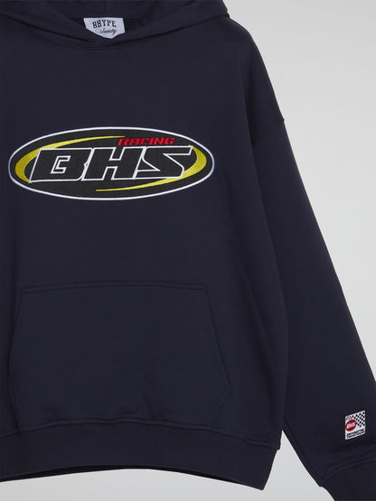 BHS RACING NAVY BLUE HOODIE