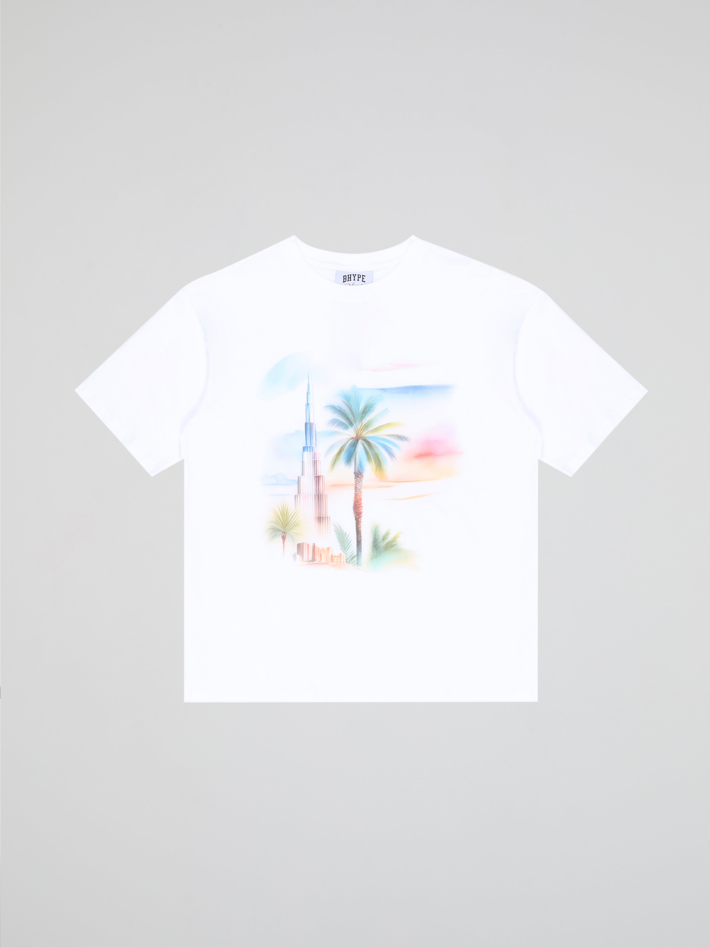 BHYPE SOCIETY - DUBAI PAINTING WHITE TSHIRT