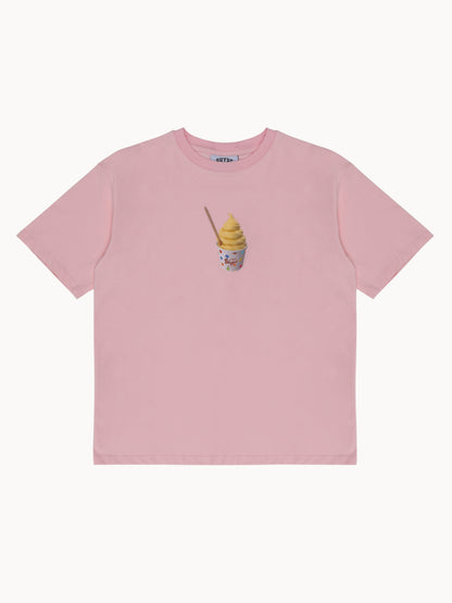 BHYPE SOCIETY PINK TEE ICE CREAM POT