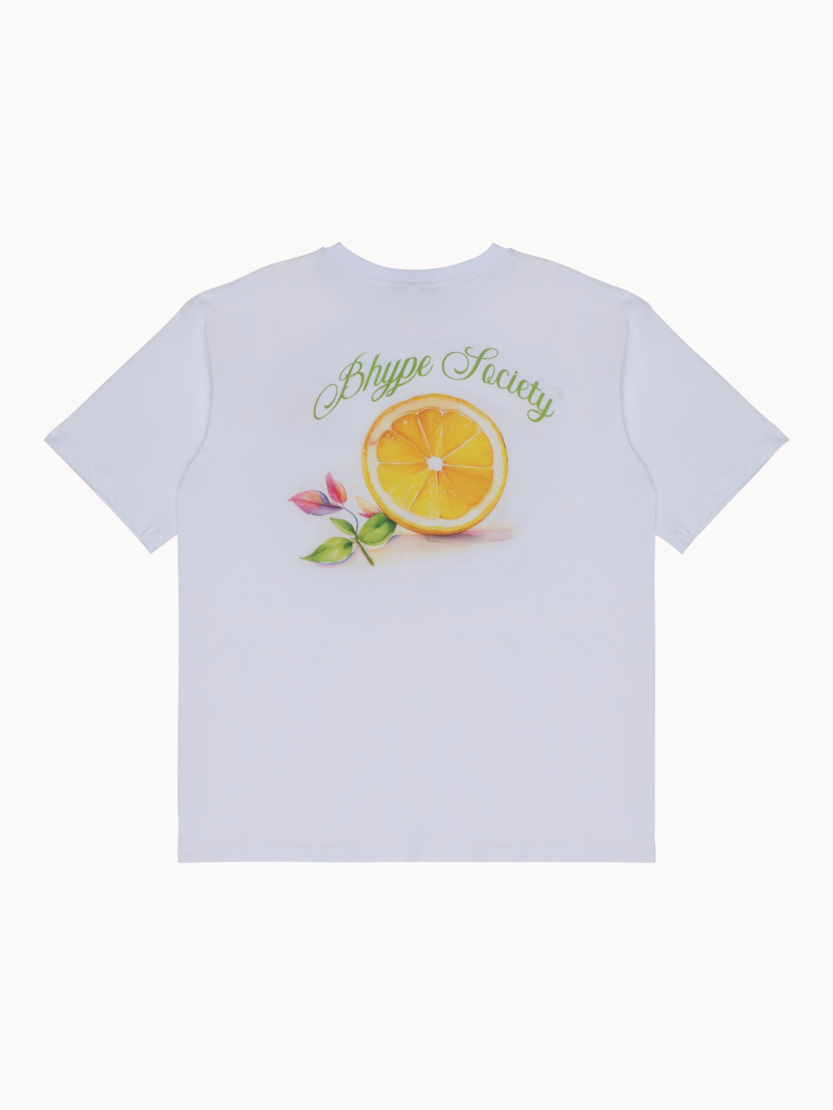 BHYPE SOCIETY WHITE TEE LEMON TEA