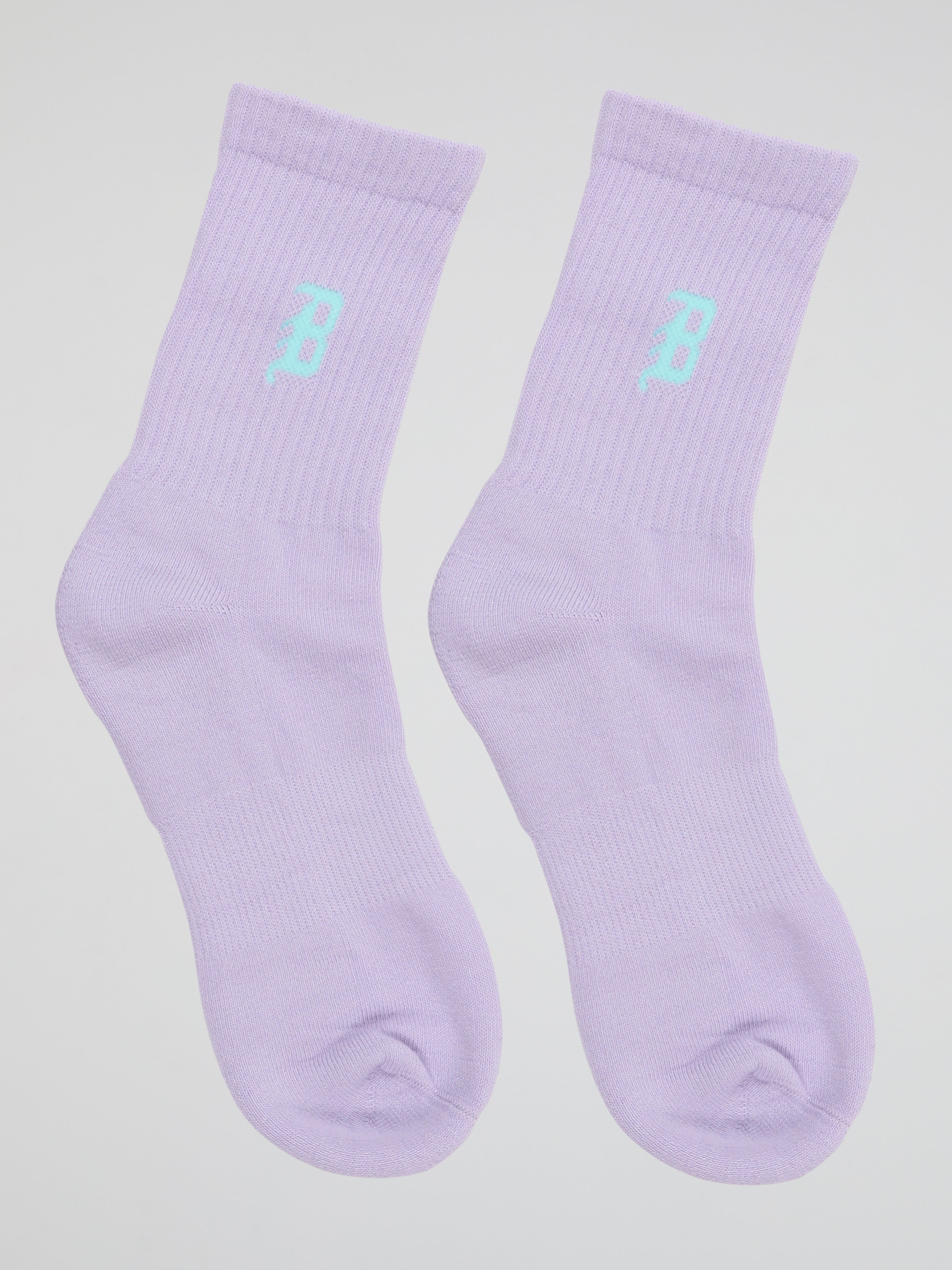 BHYPE SOCIETY - VARSITY PASTEL PURPLE SOCKS