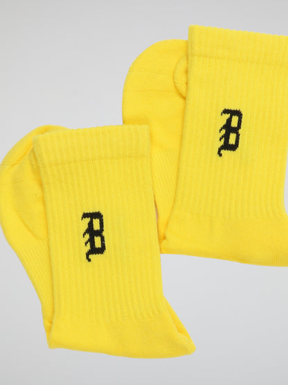 BHYPE SOCIETY - VARSITY YELLOW SOCKS