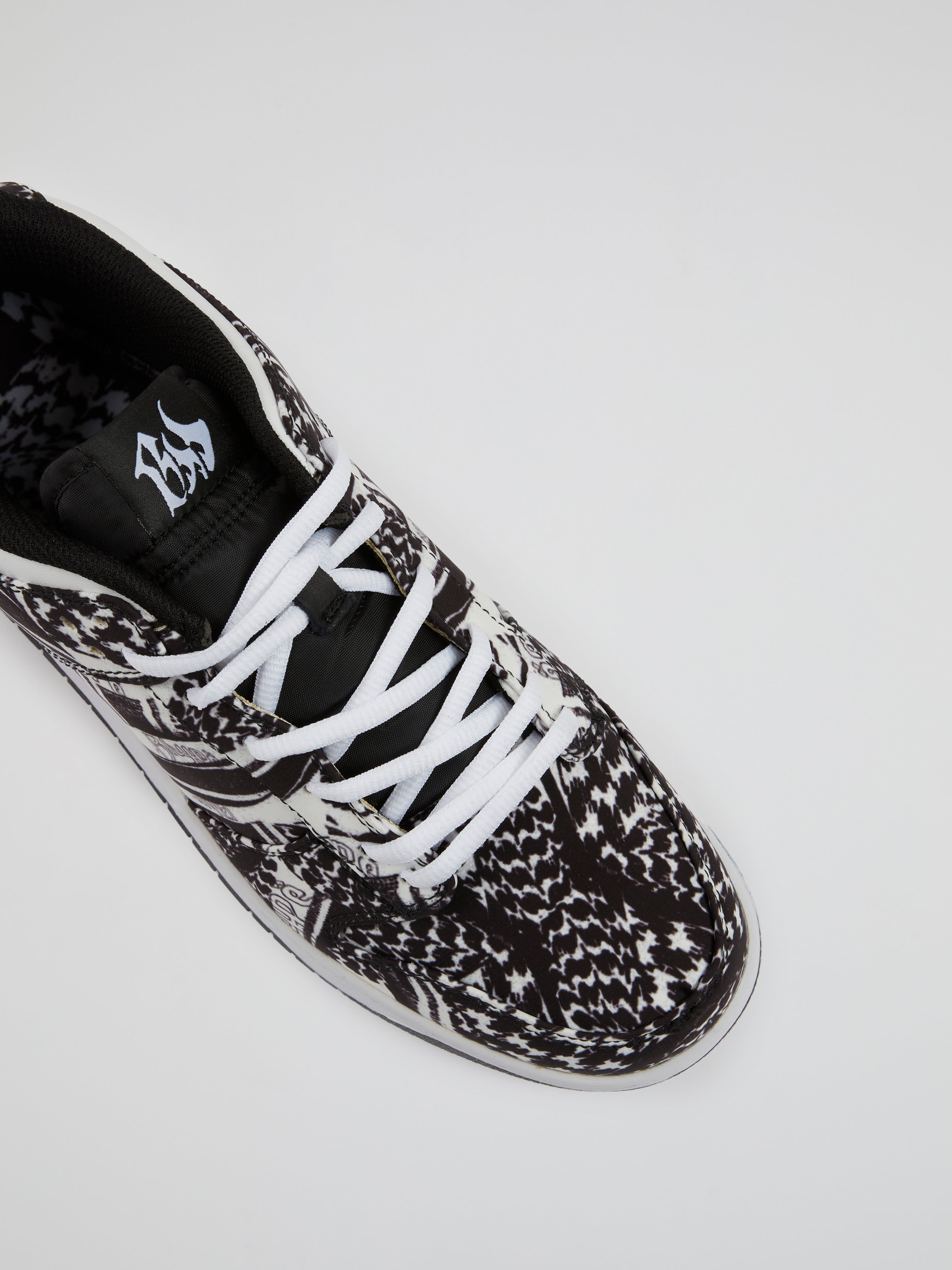 BHYPE SOCIETY EXCLUSIVE SNEAKERS - FULL BLACK KEFFIYEH