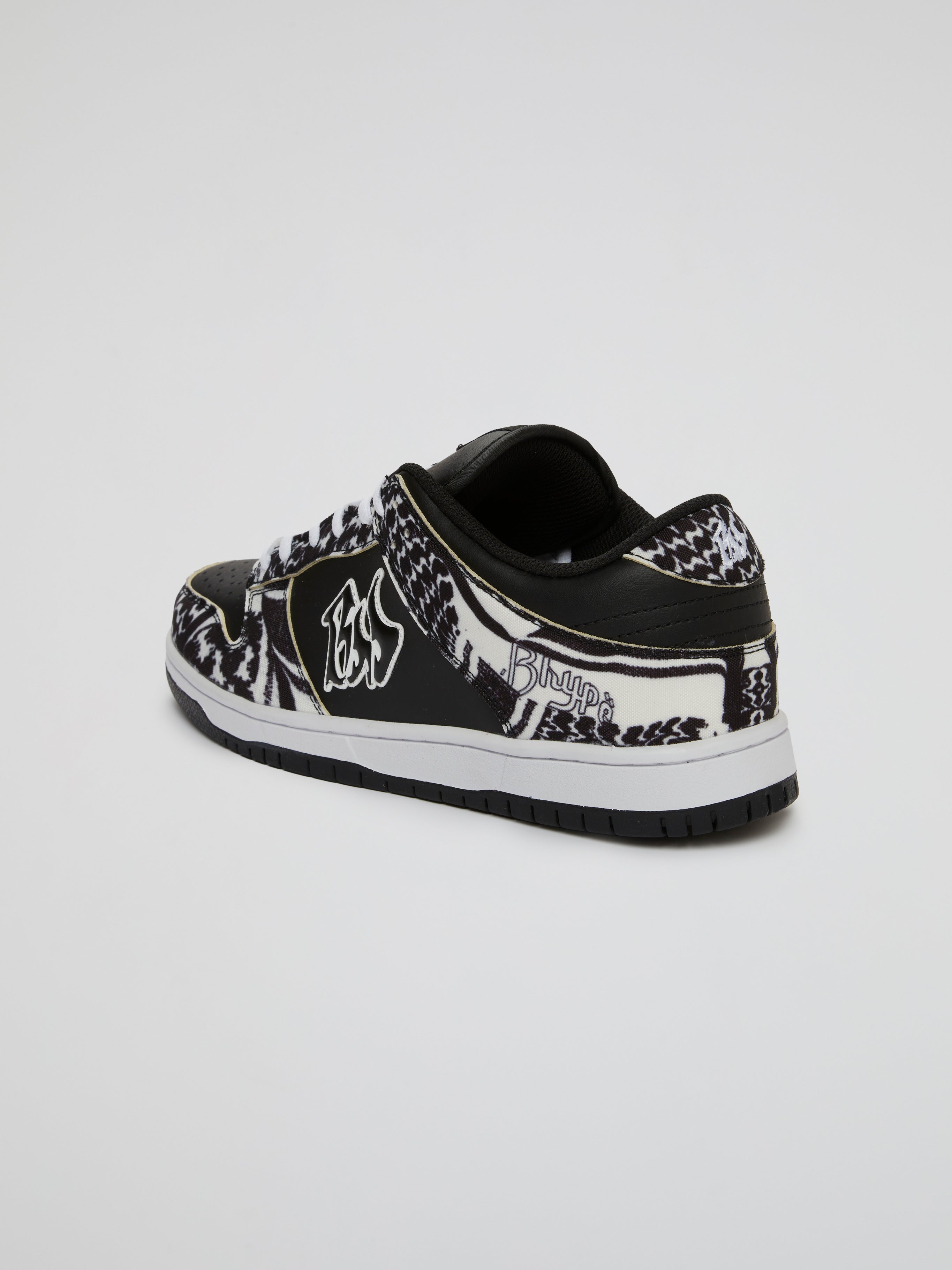 BHYPE SOCIETY EXCLUSIVE SNEAKERS - HALF BLACK KEFFIYEH