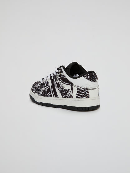 BHYPE SOCIETY EXCLUSIVE SNEAKERS - FULL BLACK KEFFIYEH (KIDS)