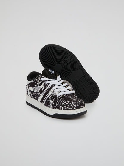 BHYPE SOCIETY EXCLUSIVE SNEAKERS - FULL BLACK KEFFIYEH (KIDS)