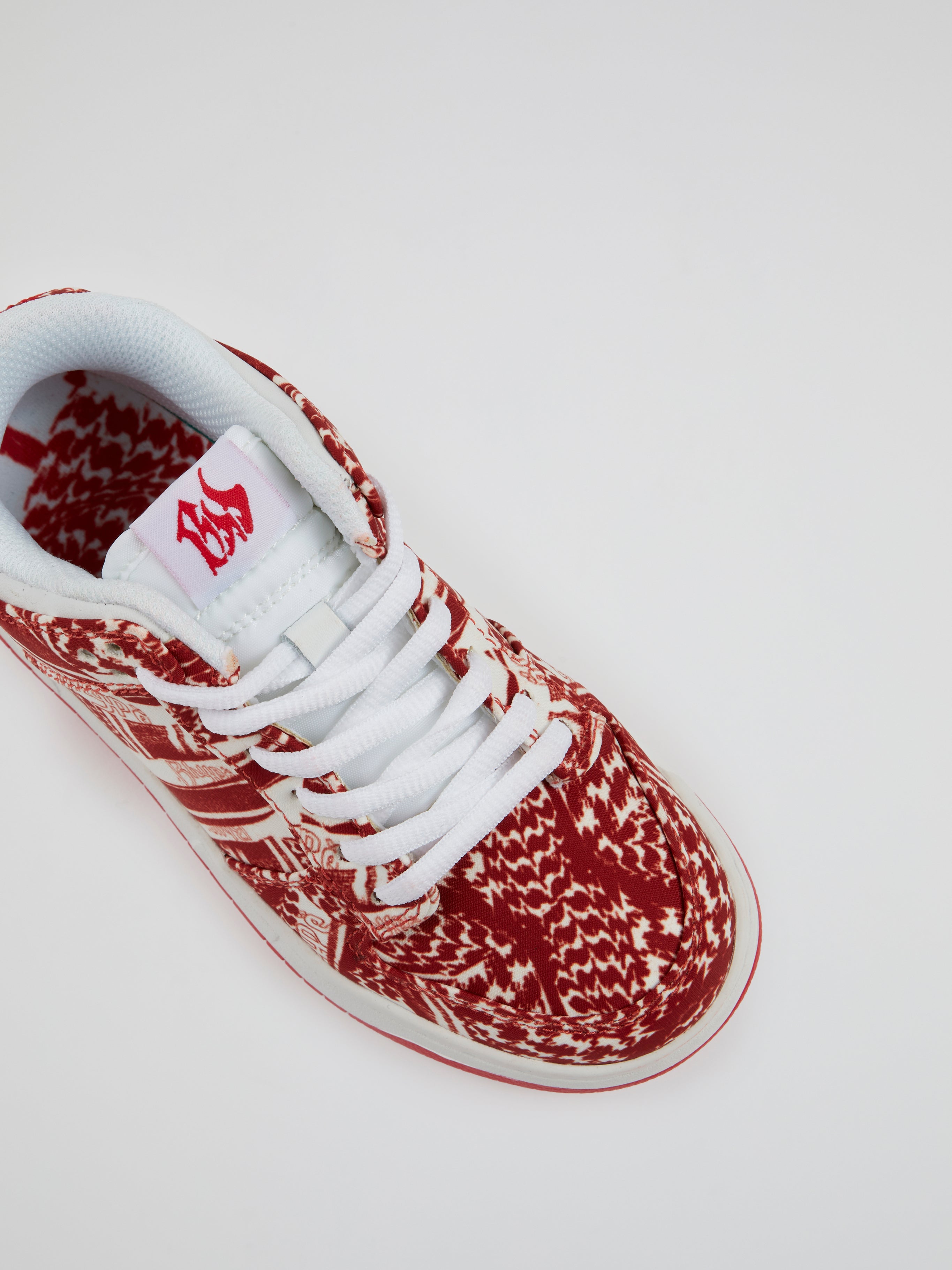 BHYPE SOCIETY EXCLUSIVE SNEAKERS - FULL RED KEFFIYEH (KIDS)