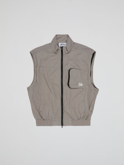 BHYPE LITE SUMMER CONVERTIBLE GREY TRACK JACKET