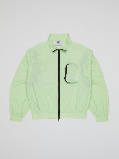 BHYPE LITE SUMMER CONVERTIBLE LIGHT GREEN JACKET