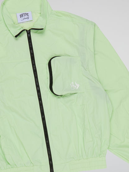 BHYPE LITE SUMMER CONVERTIBLE LIGHT GREEN JACKET