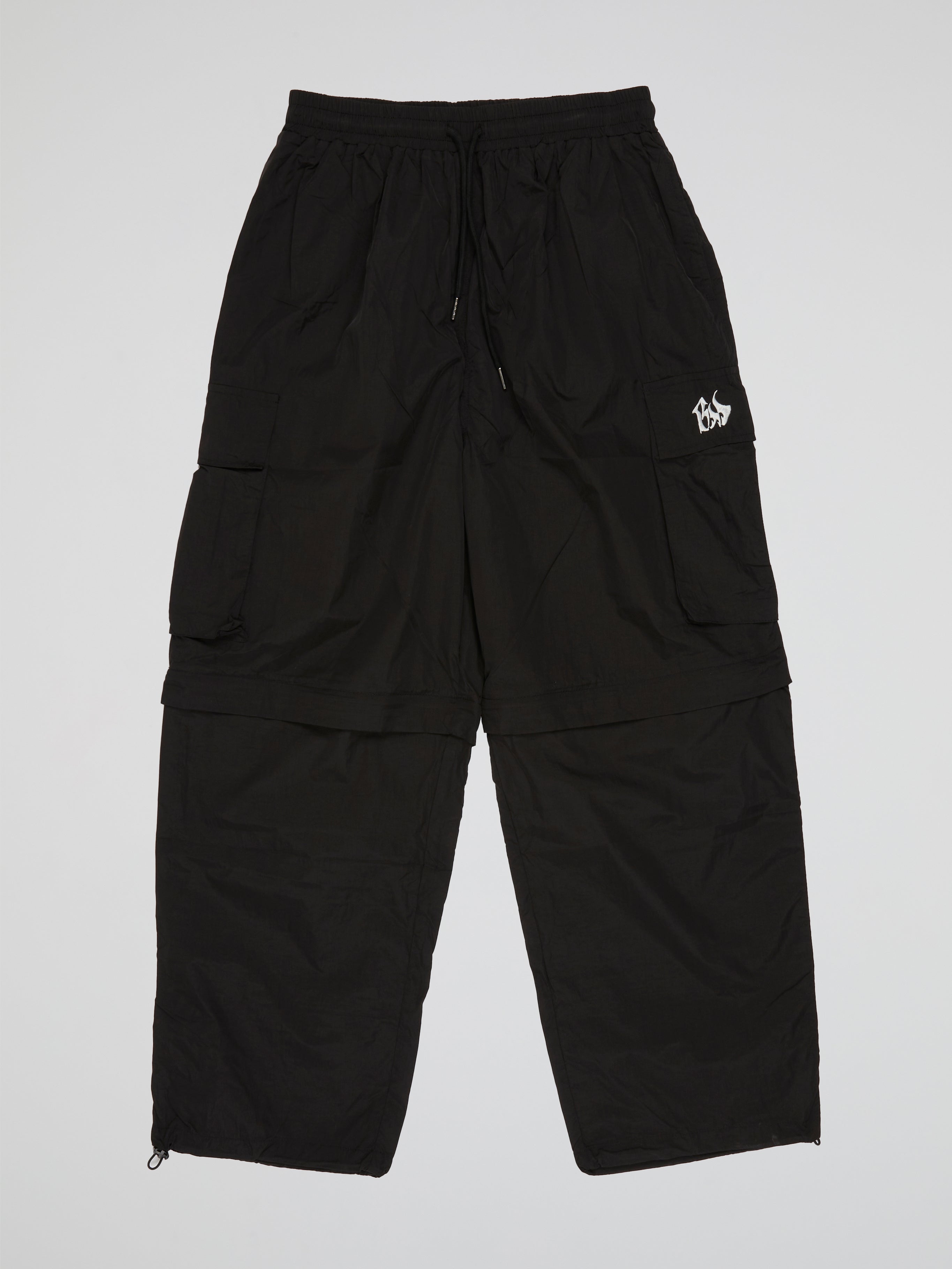 BHYPE LITE SUMMER CONVERTIBLE BLACK TRACK PANTS