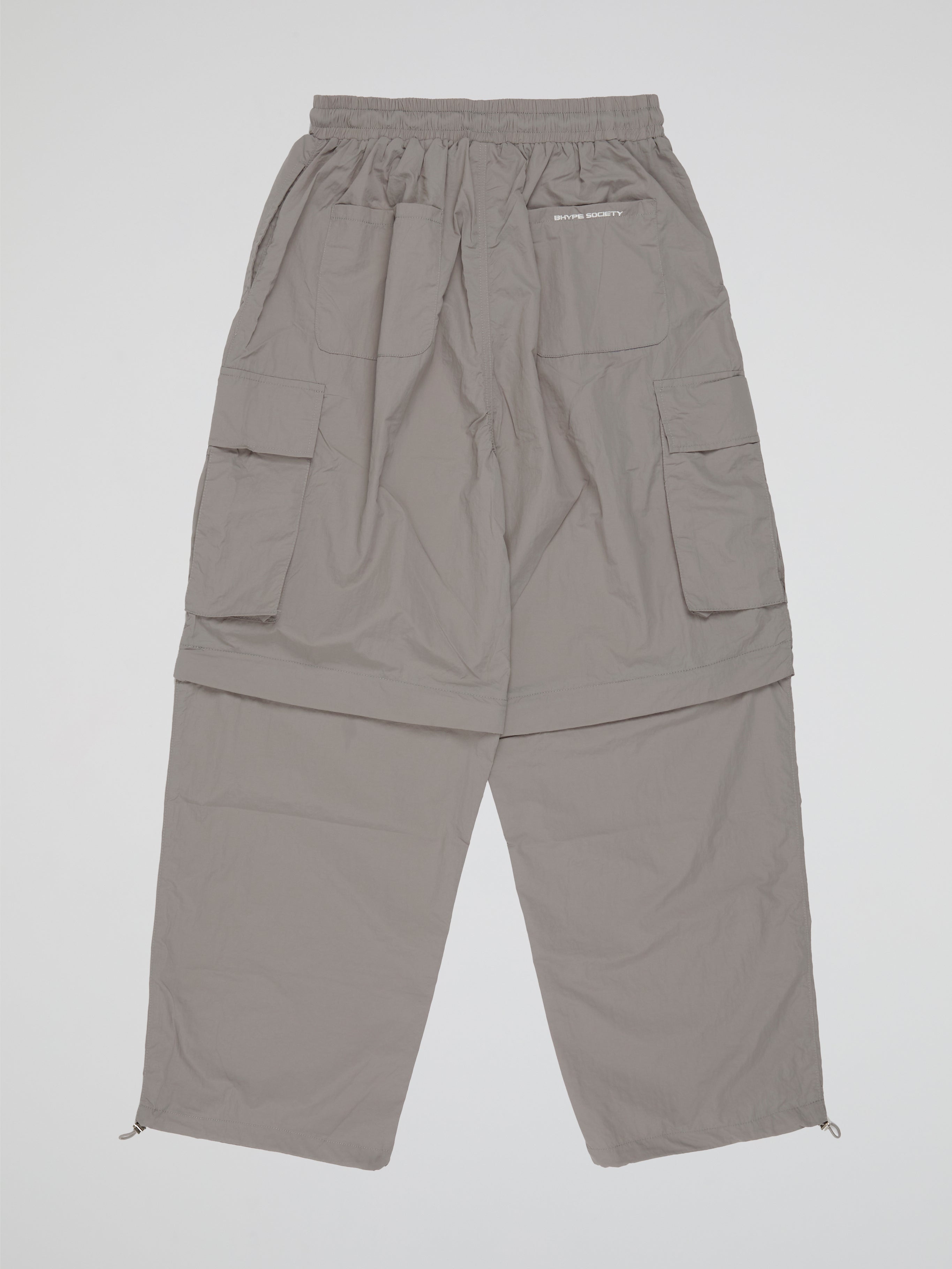 BHYPE LITE SUMMER CONVERTIBLE GREY TRACK PANTS