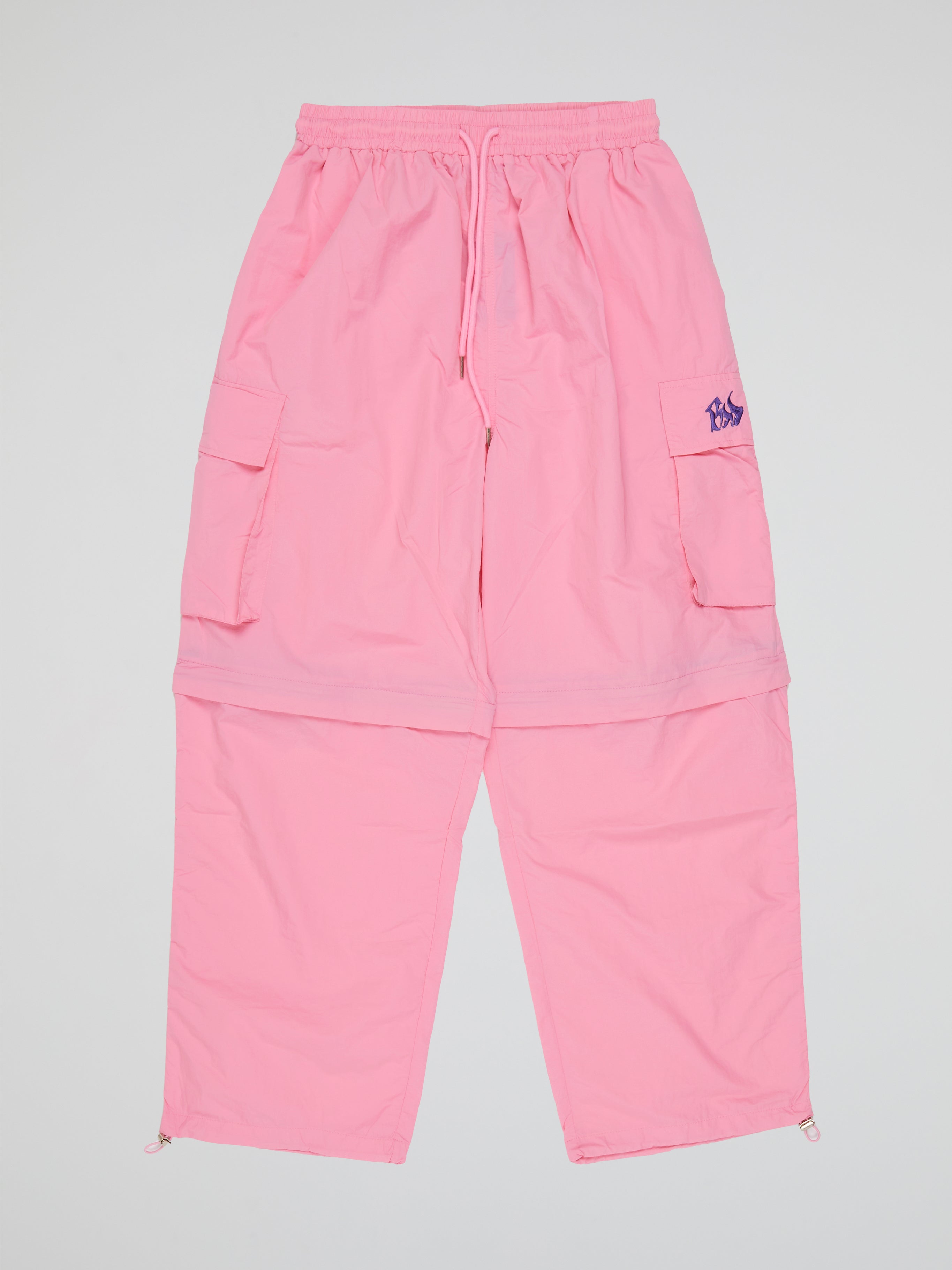 BHYPE LITE SUMMER CONVERTIBLE PINK TRACK PANTS