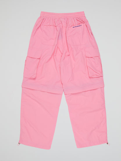 BHYPE LITE SUMMER CONVERTIBLE PINK TRACK PANTS