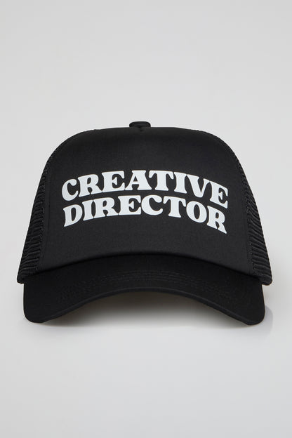 BHS CREATIVE DIRECTOR BLACK TRUCKER HAT