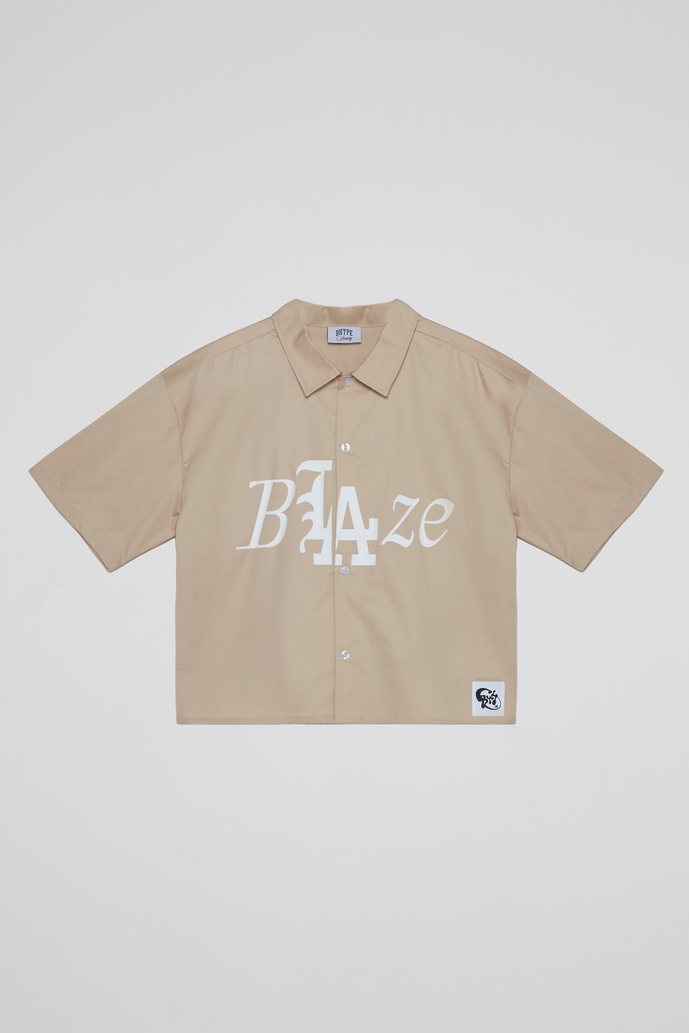 BHS BLAZE CROPPED BEIGE SHIRT