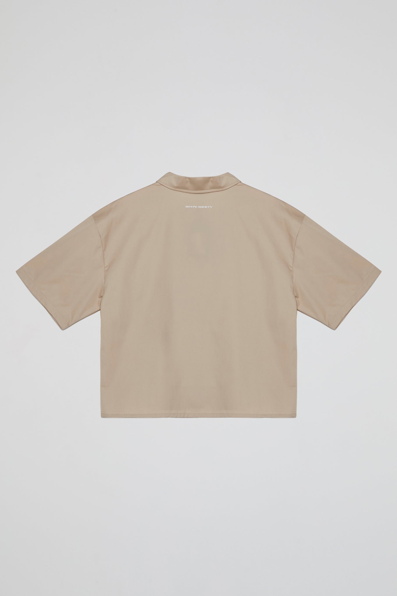 BHS BLAZE CROPPED BEIGE SHIRT