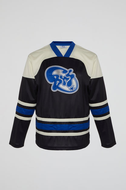 BHS STAR ROUND LOGO HOCKEY JERSEY BLUE