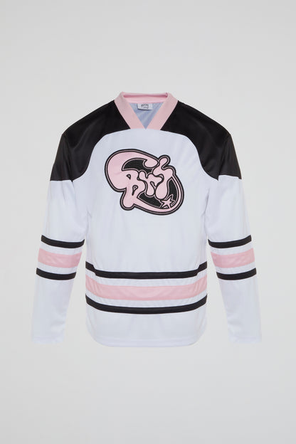 BHS ROUND STAR LOGO HOCKEY JERSEY PINK