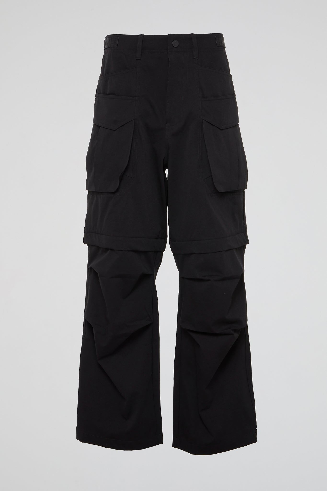 DUMIST KOREA BLACK 3D CARGO PANTS