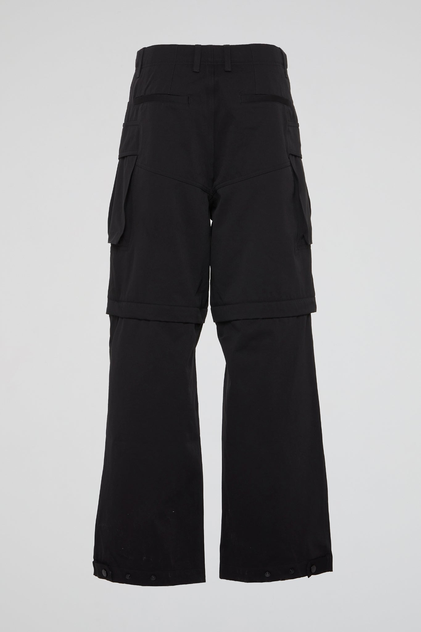 DUMIST KOREA BLACK 3D CARGO PANTS