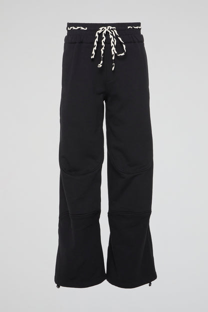 DUMIST KOREA BLACK TROUSERS BRAIDED LACES