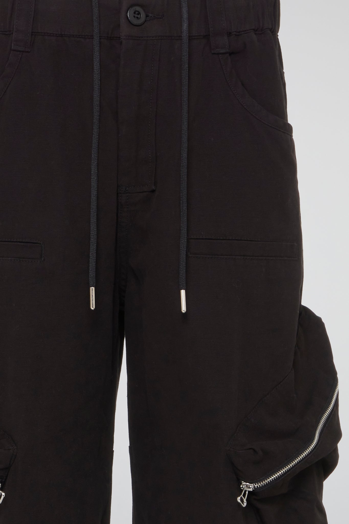 DUMIST KOREA MULTI ZIPPED BLACK PANTS