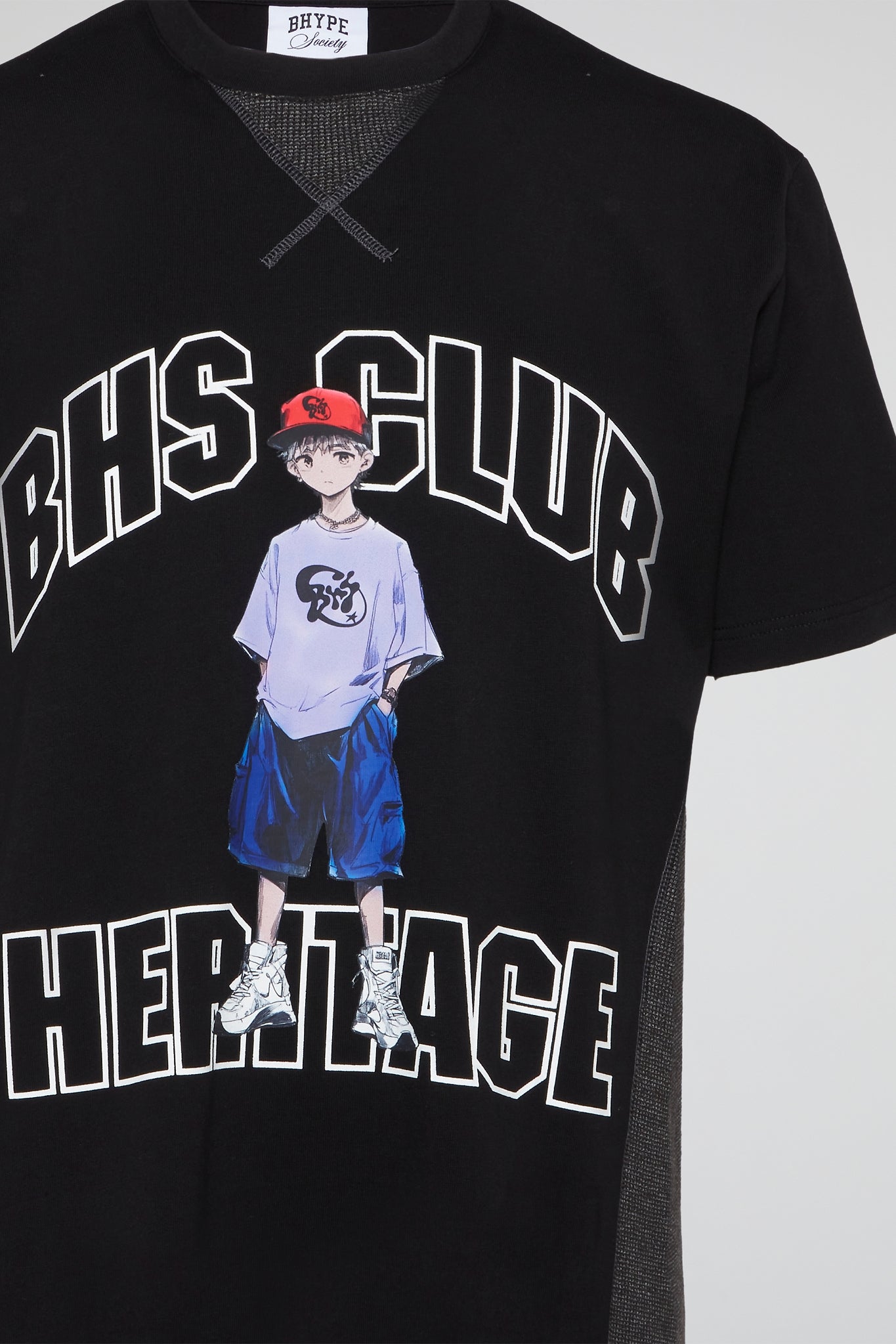 BHYPE SOCIETY - BHS CLUB HERITAGE BLACK TSHIRT