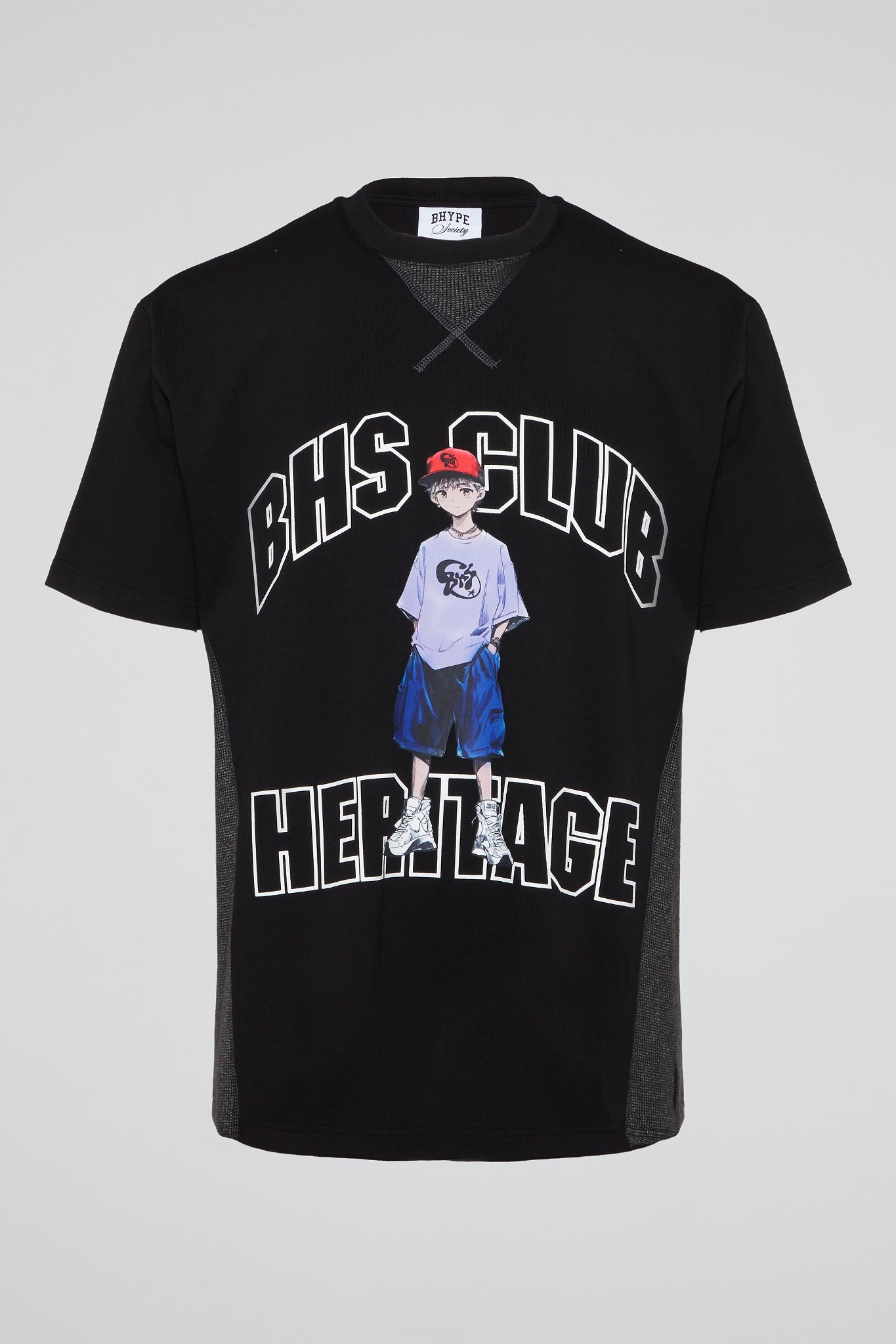 BHYPE SOCIETY - BHS CLUB HERITAGE BLACK TSHIRT