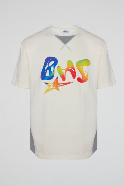 BHYPE SOCIETY - BHS RAINBOW STAR CREME TSHIRT