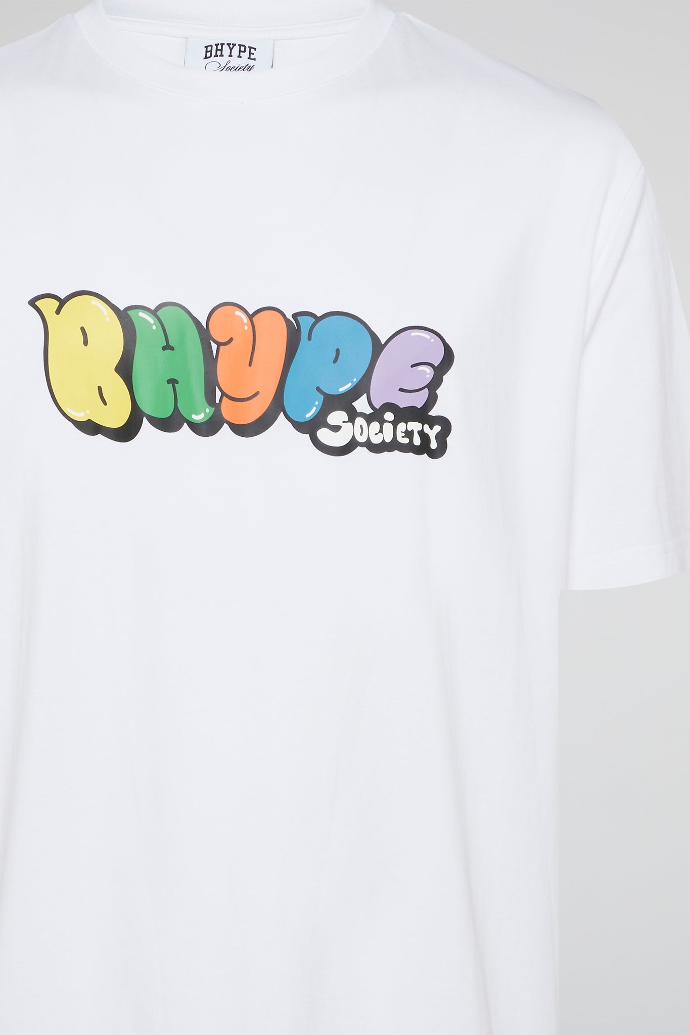 BHYPE SOCIETY - BUBBLE GRAFFITI LOGO WHITE TSHIRT