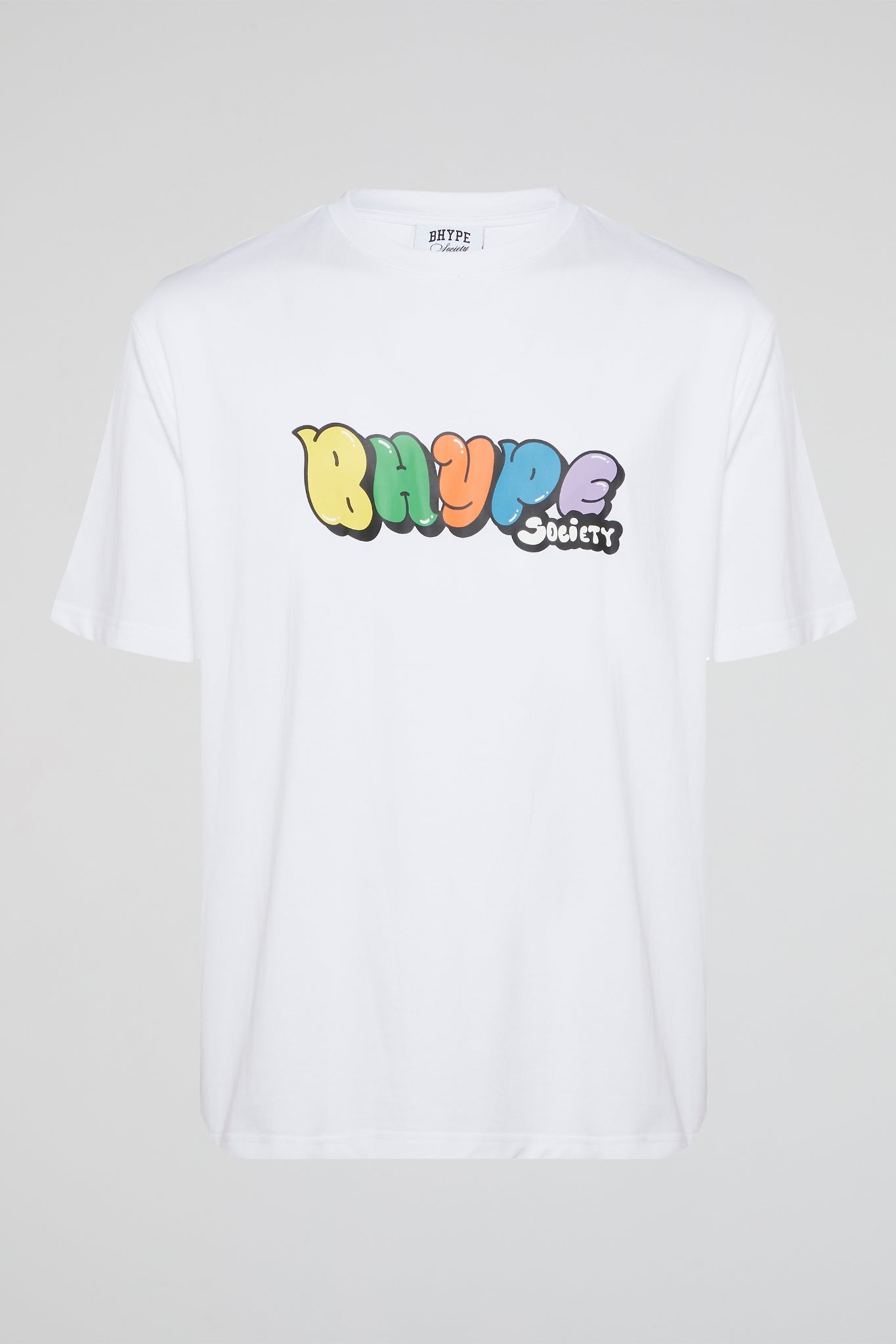 BHYPE SOCIETY - BUBBLE GRAFFITI LOGO WHITE TSHIRT