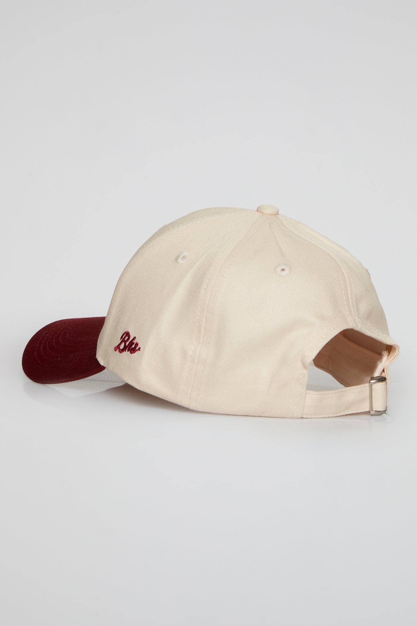 BHYPE HAT NY BEIGE BURGUNDY VISOR