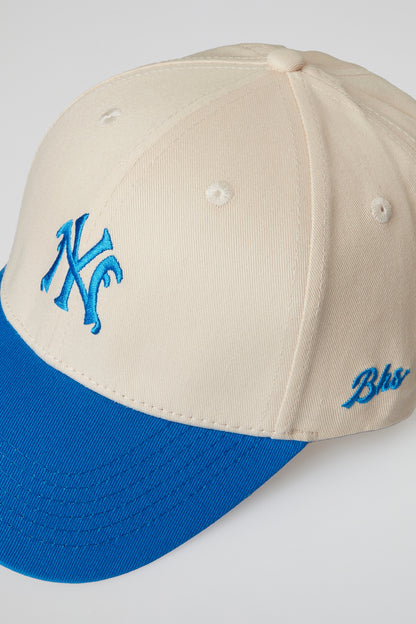 BHYPE HAT NY BEIGE BLUE LIGHT VISOR