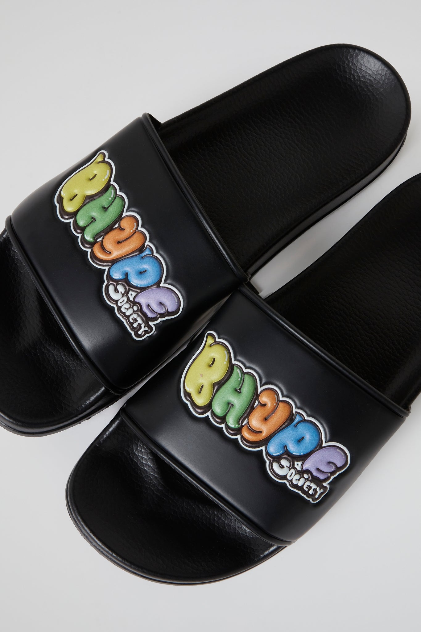 BHYPE SOCIETY - BUBBLE GRAFFITI BLACK SANDALS