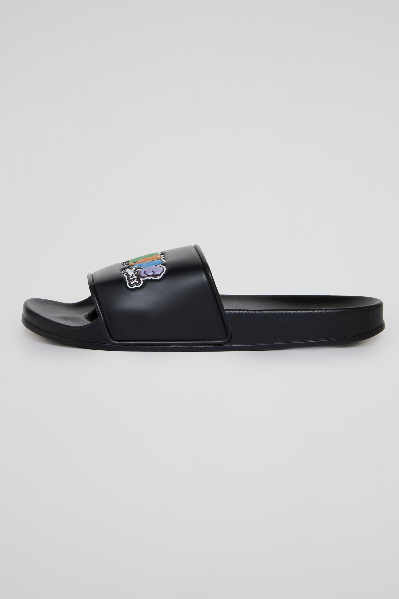 BHYPE SOCIETY - BUBBLE GRAFFITI BLACK SANDALS