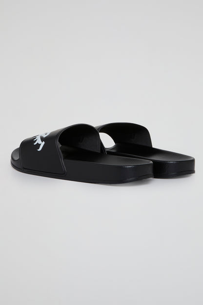 BHYPE SOCIETY - BHS L.A LOGOS BLACK SANDALS