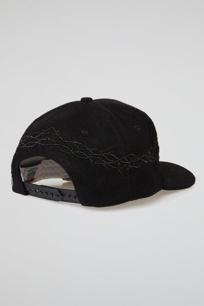 KTH KILL THE HYPE HAT - SACRED MET$ BLK TONAL WOOL THORN