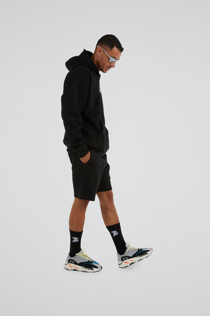 Bhype Society - Bhype Logo Essentials Black Shorts