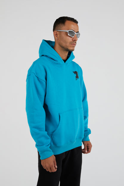 Bhype Society - Bhype Logo Essentials Turquoise Blue Hoodie