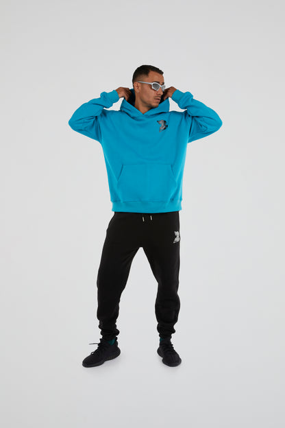 Bhype Society - Bhype Logo Essentials Turquoise Blue Hoodie