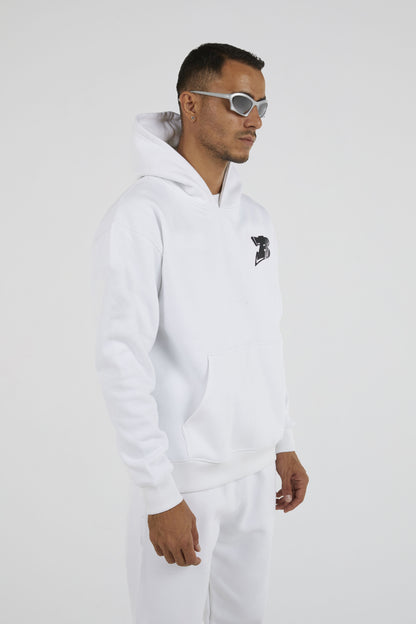 Bhype Society - Bhype Logo Essentials White Hoodie