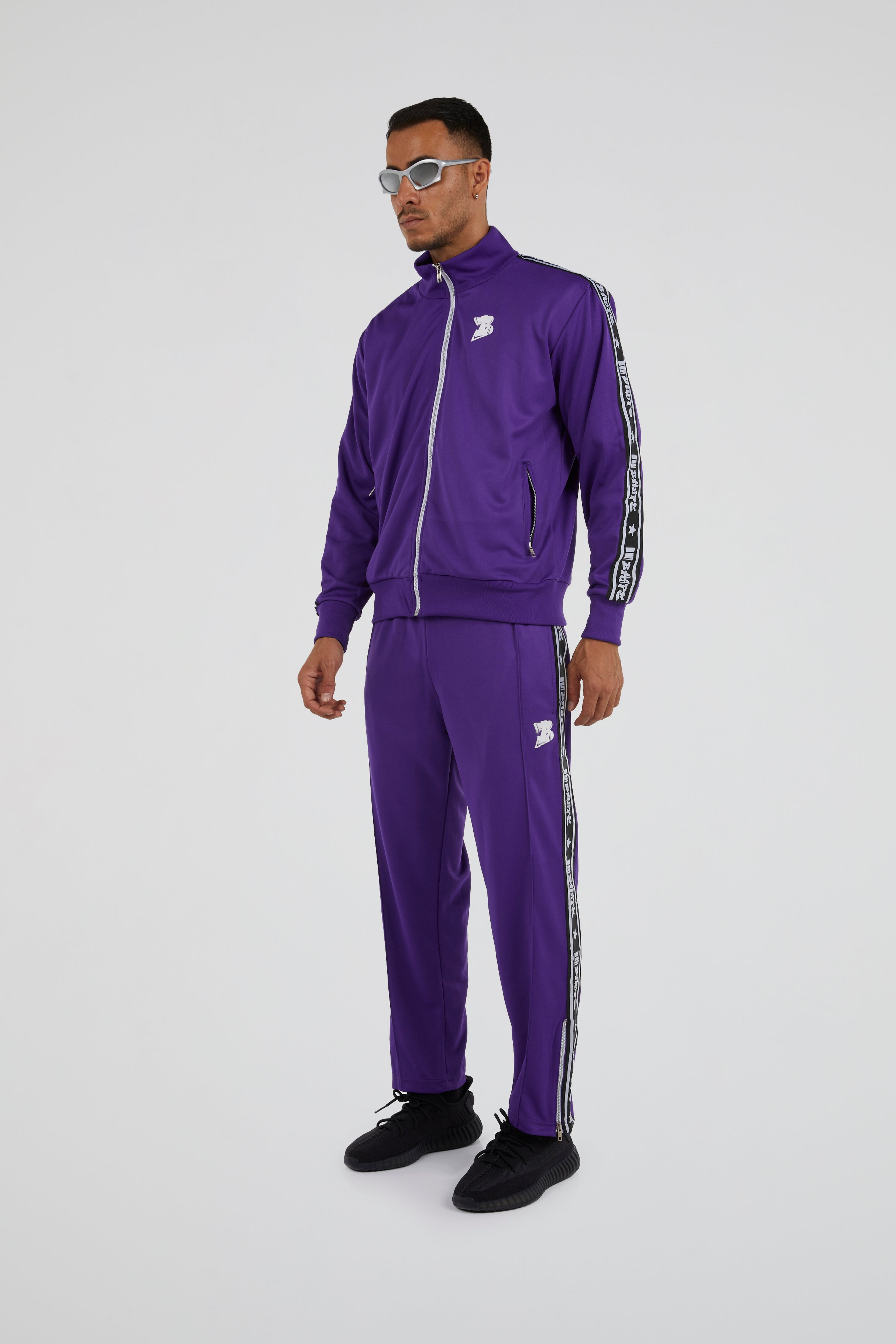 Bhype Society - Bhype Purple Retro Nylon Tracksuit