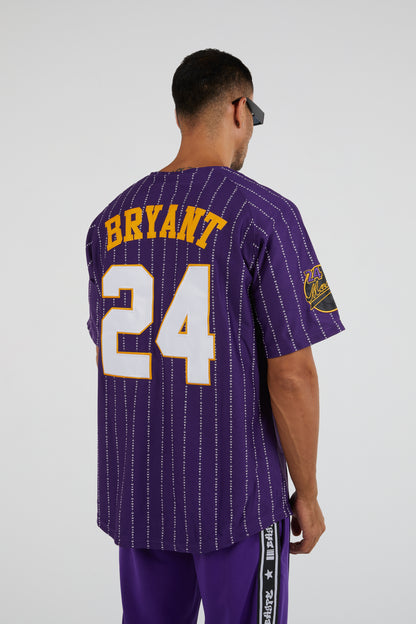 Headgear - Mamba Bryant Pinstripe Baseball Jersey