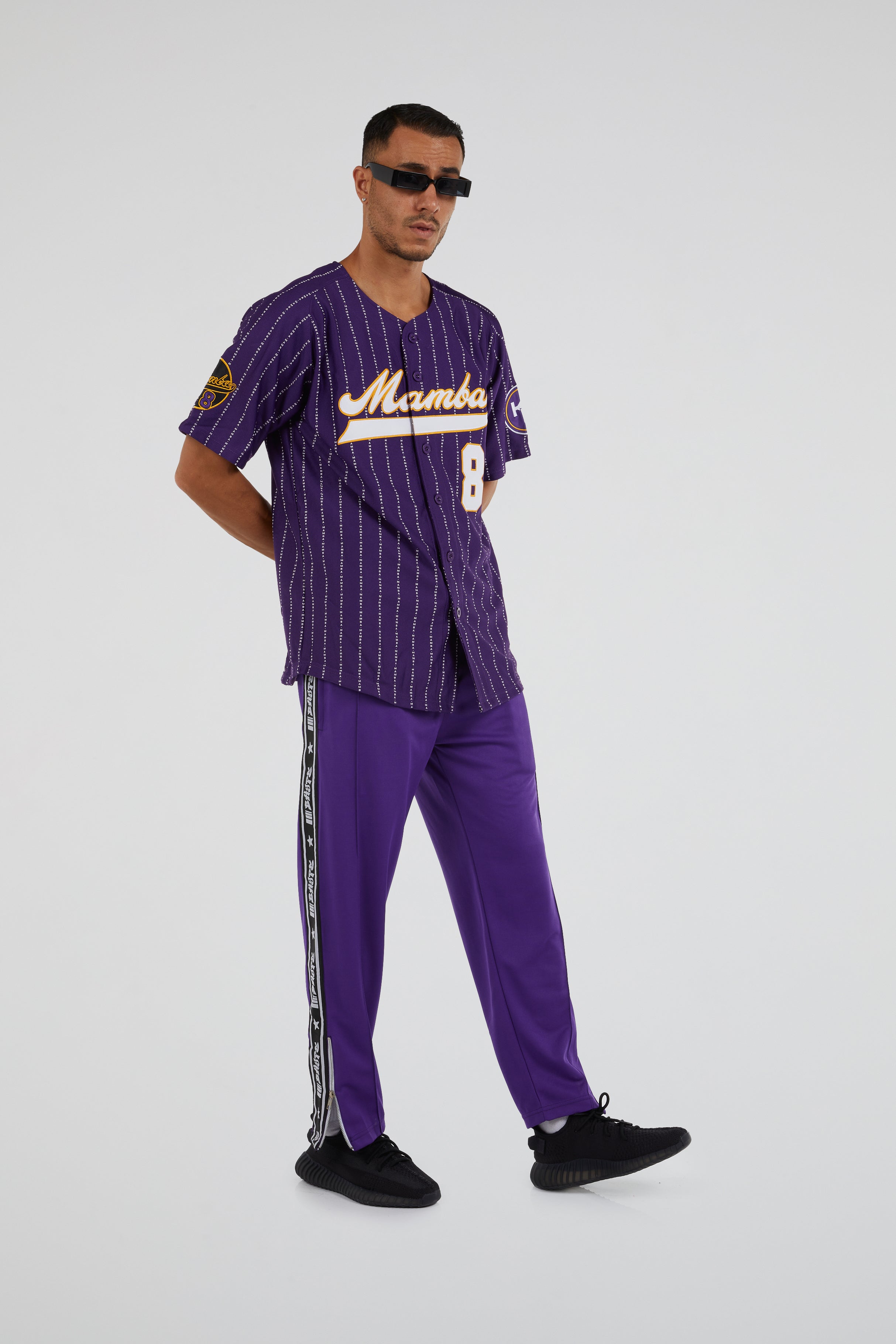 Headgear - Mamba Bryant Pinstripe Baseball Jersey