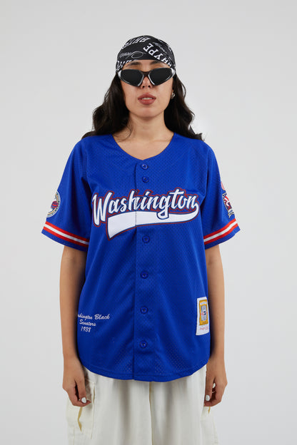 Headgear - Washington Black Senators Button Down Jersey