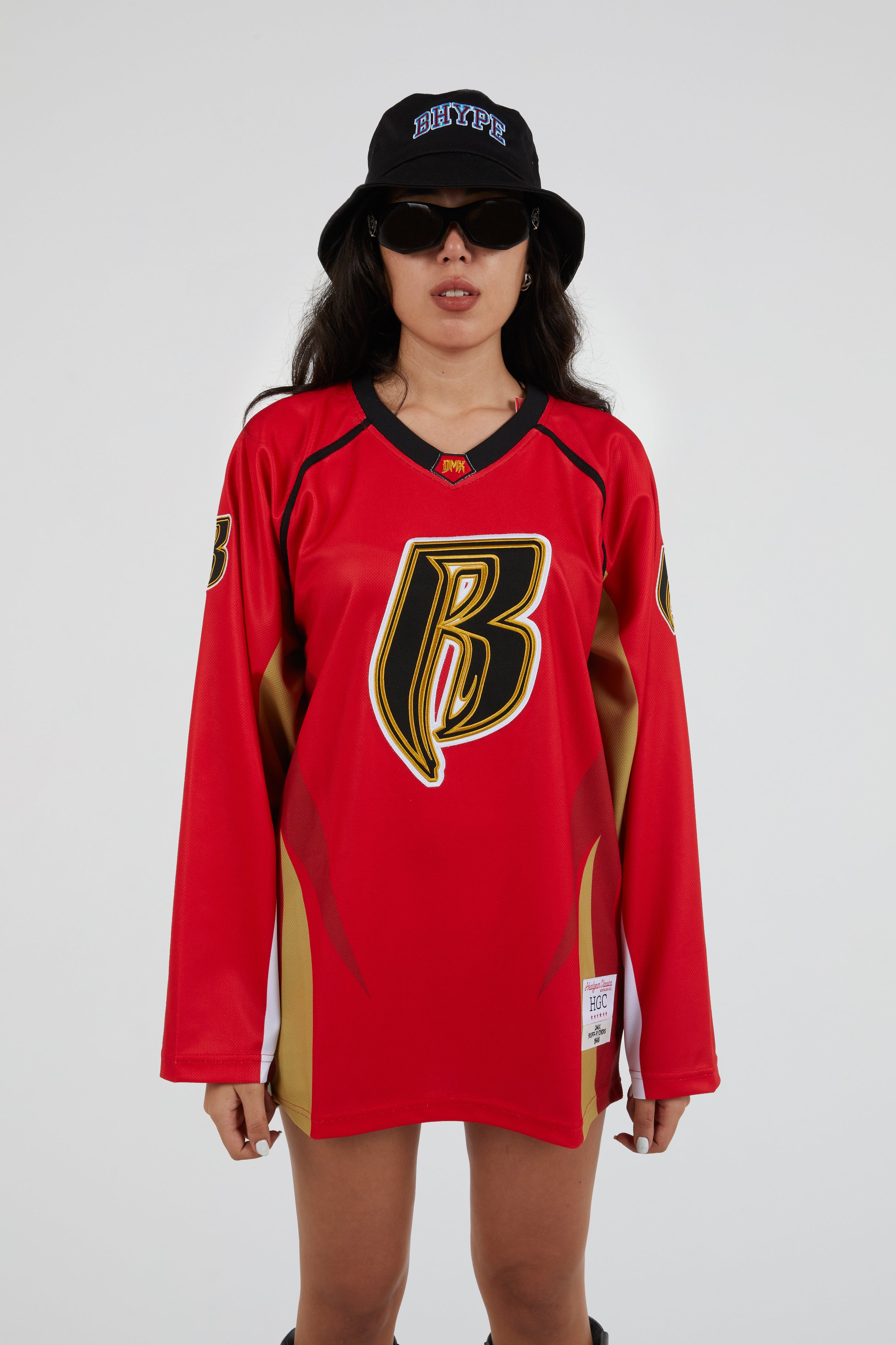 Headgear - Ruff Ryders Hockey Jersey Red