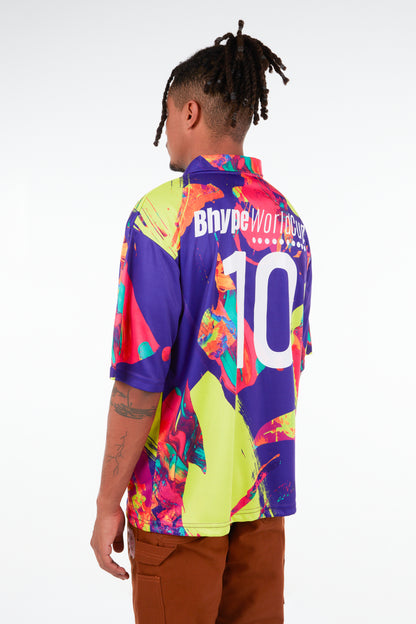 BHYPE WORLD CUP JERSEY NEON RAINBOW EDITION