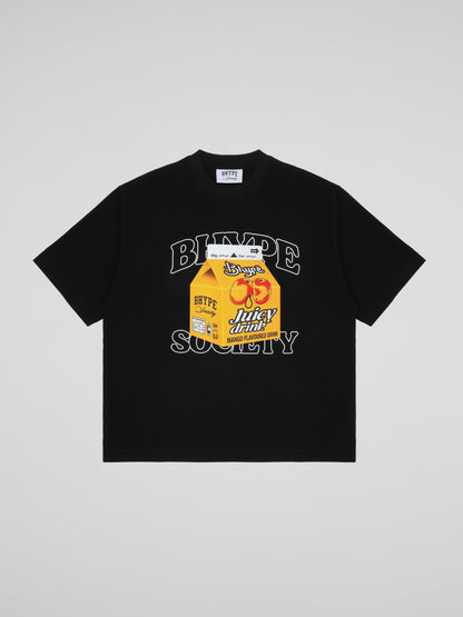 BHYPE SOCIETY JUICY DRINK BLACK TSHIRT