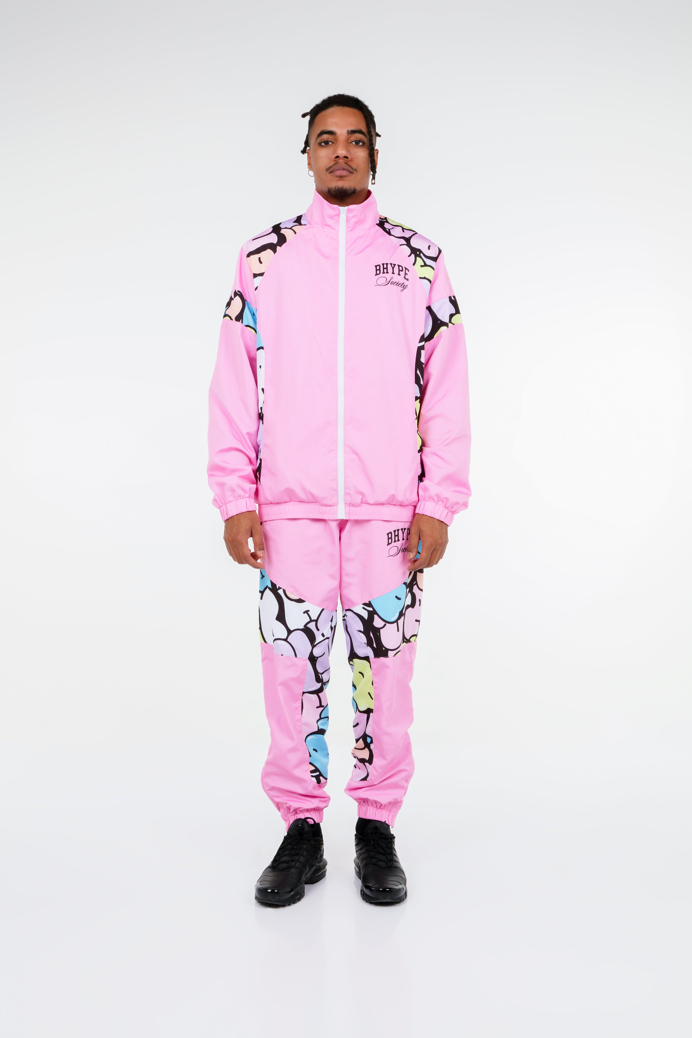 BHYPE SOCIETY PINK SPORT TRACKSUIT- BUBBLE EDITION